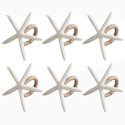 Hbaebdoo Rings 6, Sea Star for for, Wedding, Birthday, Christmas