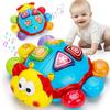 Baby Crawling Toys 6-12 Months, Musical Light Up Tummy Time Toy for Infant 0-6 7 8 9 12-18 Month Old, Toddler Spanish English Bilingual Learning Educational Development Gift for 1 2 Year Old Boy Girl view 1