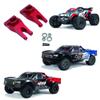 Alloy Front Rear Steering Hub Carriers Blocks Knuckle Arm Set for Arrma 3S BLX Typhon Vorteks Senton Granite Big Rock, Mega550 Typhon Senton Granite Upgrade Parts (Red) view 3