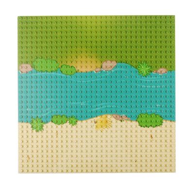 BAENRCY Classic Baseplate 10"x10"Building Block Base Plates Grassland Road BasePlaste for Building Brick Compatible with All Major Brands (Straight)
