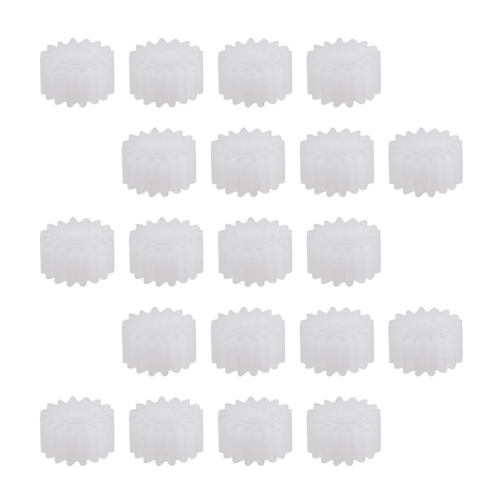 30Pcs Plastic Gears 16 Teeth Model 162A Reduction Gear Plastic Worm Gears for RC Car Robot Motor,Aicosineg