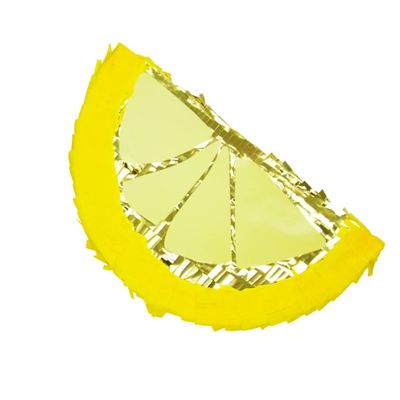 Zerodeko Lemon Pinata 11.8 Inch Fruit Shaped Candy Filled Pi Ata for Birthday Party Fiesta Cinco De Mayo Decoration