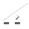 MECCANIXITY 10pcs M2x300mm Push Rod Connector Stainless Steel Rod Linkage, 10pcs M2 2.0xL19mm Lever Steering Linkage Tie Rod End Ball Head End for RC Helicopter view 3