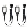 PDEEY SM-4P Charger for RC Car/Boat/Gel Ball Blaster 7.4V Li-ion Battery, USB Charging Cable 2-Pack view 1