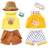 Set of 2 Cute Shirt Or Skirt Teddy Bear Clothes Outfit Fits Most 14" - 18" Bear Plush Stuffed Animal Outfit Build a Bear Doll Clothes and Make Your Own Stuffed Animals( Sleeveless A, Fit 14"-18") view 1