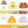 Set of 2 Cute Shirt Or Skirt Teddy Bear Clothes Outfit Fits Most 14" - 18" Bear Plush Stuffed Animal Outfit Build a Bear Doll Clothes and Make Your Own Stuffed Animals( Sleeveless A, Fit 14"-18") view 2