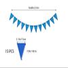 21 Pcs Solar System Hanging Party Supplies, Solar System Planet Hanging Swirl Decorations, Blue Triangle Banner For Out Space Birthday Party Decorations view 2
