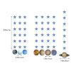21 Pcs Solar System Hanging Party Supplies, Solar System Planet Hanging Swirl Decorations, Blue Triangle Banner For Out Space Birthday Party Decorations view 3