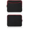 BoxWave Case Compatible with Leapfrog LeapPad Academy - SoftSuit with Pocket, Soft Pouch Neoprene Cover Sleeve Zipper Pocket - Jet Black with Red Trim view 2