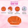 Personalized Kids Apron and Chef Hat Set - Cute Chef Costume for Kids - Kids Aprons with Pockets for Cooking Painting Party - Adjustable Unisex Orange Apron for Kids - Small view 3