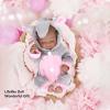Newborn Baby Doll, 10 Inch Soft Lovely Exquisite Lifelike Infant Doll Safe Flexible for Holiday Party(10inch Closed Eyes Black Girl) view 3