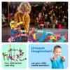 PicassoTiles 108pc Magnetic Marble Run Set with Building Tiles Race Track Car Slides Set STEM Learning Toy 3-in-1 Preschool Construction Kit for Indoor Activity and Development for Kids age 3+ PTG108 view 3