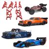 Alloy Front Upper Lower Suspension Arm and Rear Suspension Arm Set for Arrma Typhon 6S Felony Infraction Limitless Upgrade Part (Red) view 2