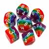 CREEBUY Rainbow DND Dice Set for Dungeon and Dragons D&D RPG Role Playing Games Polyhedral Dice with Bag view 1