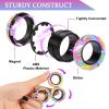 9Pcs Magnetic Rings Fidget Toy Set, Idea ADHD Anxiety Magnetic Fidget Toys Adults Fidget Spinner Rings for Relief, Easter Basket Stuffers Valentines Gifts for 8 9 10 11 12 13+ Year Old Teen Boy Girl view 2