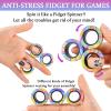 9Pcs Magnetic Rings Fidget Toy Set, Idea ADHD Anxiety Magnetic Fidget Toys Adults Fidget Spinner Rings for Relief, Easter Basket Stuffers Valentines Gifts for 8 9 10 11 12 13+ Year Old Teen Boy Girl view 4