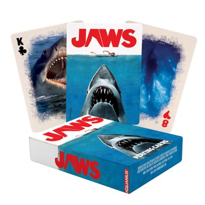 Aquarius Jaws Playing Cards - Jaws Themed Deck of Cards for Your Favorite Card Games - Officially Licensed Jaws Merchandise & Collectibles, 2.5 x 3.5