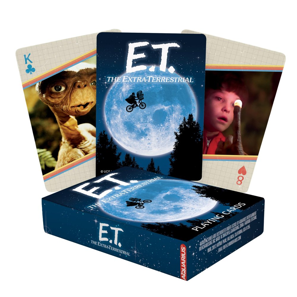 AQUARIUS E.T. Playing Cards - E.T. Themed Deck of Cards for Your Favorite Card Games - Officially Licensed E.T. Merchandise & Collectibles