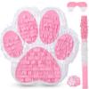 Small Dog Paw Piata Puppy Birthday Party Supplies Animal Themed Birthday Piata with Blindfold Bat Confetti for Pet Cow Themed Party Baby Shower Decorations Favors(Pink) view 1