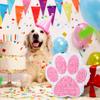 Small Dog Paw Piata Puppy Birthday Party Supplies Animal Themed Birthday Piata with Blindfold Bat Confetti for Pet Cow Themed Party Baby Shower Decorations Favors(Pink) view 3