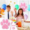 Small Dog Paw Piata Puppy Birthday Party Supplies Animal Themed Birthday Piata with Blindfold Bat Confetti for Pet Cow Themed Party Baby Shower Decorations Favors(Pink) view 4