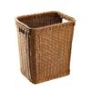 YKHB Storage Basket Storage Box Storage Bins Rectangular Rattan Country Style Laundry Basket with Handle Storage Baskets Suitable for Kitchen and Bathroom Family Storage Bag (Size : 30x38x46cm) view 1