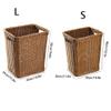 YKHB Storage Basket Storage Box Storage Bins Rectangular Rattan Country Style Laundry Basket with Handle Storage Baskets Suitable for Kitchen and Bathroom Family Storage Bag (Size : 30x38x46cm) view 2