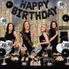 Black 30th Birthday Decorations for Women with Funeral for My Youth Banner, Happy Birthday Balloon, Rip to My 20s Sash, 30 foil Balloons, Lose Youth Cake Topper, Confetti Balloons for 30th Birthday view 2