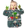 Bolaz Painting Smocks for Kids 2-4 Art Smocks Eating with Pockets Car Childish Truck Waterproof Toddler Infant Children Apron view 4