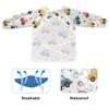 Bolaz Painting Smocks for Toddlers 4-6 Artist Smocks with Pockets Childish Truck Excavator Eating Waterproof Long Sleeve Infant Children Apron view 2