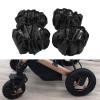 4 Pcs/Set Stroller Wheel Covers Black Wheelchair Tire Protector for Child Kid Baby Stroller Jogger Wheels Covers(L) view 2