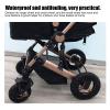 4 Pcs/Set Stroller Wheel Covers Black Wheelchair Tire Protector for Child Kid Baby Stroller Jogger Wheels Covers(L) view 3