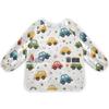 Bolaz Painting Smocks for Kids 2-4 Art Smocks Eating with Pockets Childish Truck Excavator Waterproof Long Sleeve Toddler Infant Children Apron view 1