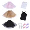 E-TING 3 Sets Ballerina Doll Clothes Chiffon Ballet Outfits Dance Dress Tutu Skirt with 3 Ballet Shoes for 11.5 Inch Dolls view 2