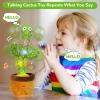 Emoin Dancing Talking Cactus Toy, Cactus Baby Toy Singing Children's Song, Mimicking Recording Repeating What You Say, Educational Interactive Baby Boys Girls Toys (Volume Adjustment) view 4