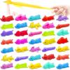 36Pcs Finger Slingshot Catapult Animal Toys,Flick Stretchable Rubber Flying Stretchy Cats Toy for Festivals,Party Favors,Flying Games,Thanksgiving,Christmas,Non Sticky view 1