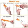 36Pcs Finger Slingshot Catapult Animal Toys,Flick Stretchable Rubber Flying Stretchy Cats Toy for Festivals,Party Favors,Flying Games,Thanksgiving,Christmas,Non Sticky view 3