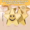 Deekin 18 Pieces 3.1 Inch Star Stress Balls Star Foam Relief Stress Ball for School Reward Student Party Bag Fillers(Smile Face) view 2