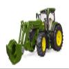 John Deere 7R 350 Tractor with Front Loader view 1