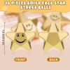 Deekin 36 Pieces Star Stress Balls Mini Foam Ball Stress Relief Toys for Teens and Adults Student Bag Fillers, Gold(Smile,1.6 Inch) view 2