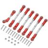 CAMP RACING Stainless Steel Turnbuckles/Camber Link with Rod Ends Sets for 1/10 Rally/Rustler 4WD / Slash 4WD LCG RC Truck (Red) view 2