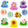 10 Pieces Sunflower Honeycomb Centerpiece Table Toppers, Autumn Summer Spring Birthday Decor for Women Kids Office Classroom Birthday Party Easter Butterfly Party Daisy Mother's Day Supplies view 1