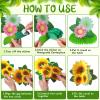 10 Pieces Sunflower Honeycomb Centerpiece Table Toppers, Autumn Summer Spring Birthday Decor for Women Kids Office Classroom Birthday Party Easter Butterfly Party Daisy Mother's Day Supplies view 3
