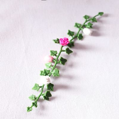 SXFSE Dollhouse Accessories, 1:12 Dollhouse Miniature Model Mini Garden Scene Fringe Flower Vine