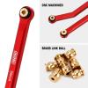 INJORA High Clearance Front 4 Links Set for SCX24 Gladiator Dodge Power Wagon 1/24 RC Crawler Car Axial, 8PCS (Red) view 4
