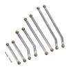 INJORA High Clearance Front 4 Links Set for SCX24 Gladiator Dodge Power Wagon 1/24 RC Crawler Car Axial, 8PCS (Grey) view 1