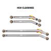 INJORA High Clearance Front 4 Links Set for SCX24 Gladiator Dodge Power Wagon 1/24 RC Crawler Car Axial, 8PCS (Grey) view 2