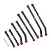 INJORA High Clearance Front 4 Links Set for SCX24 Gladiator Dodge Power Wagon 1/24 RC Crawler Car Axial, 8PCS (Black) view 1