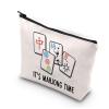 BDPWSS Mahjong Makeup Bag Mahjong Lover Gift Mahjong Board Game Storage Bag It's Mahjong Time Mahjong Gifts For Women Mahjong Player Gifts (mahjong time) view 1