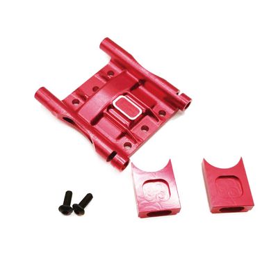Alloy Center Differential Cover Mount for Arrma 6S Kraton Typhon Talion Notorious Outcast Mojave Infraction Felony, Limitless 1/7 Roller Upgrade Parts (Red)